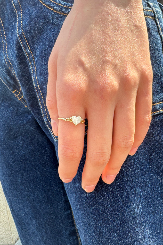 Stone Heart Ring | Stone Heart Ring