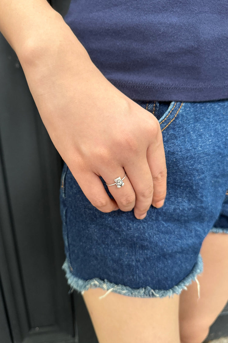 Silver Teddy Bear Ring | Silver Teddy Bear Ring
