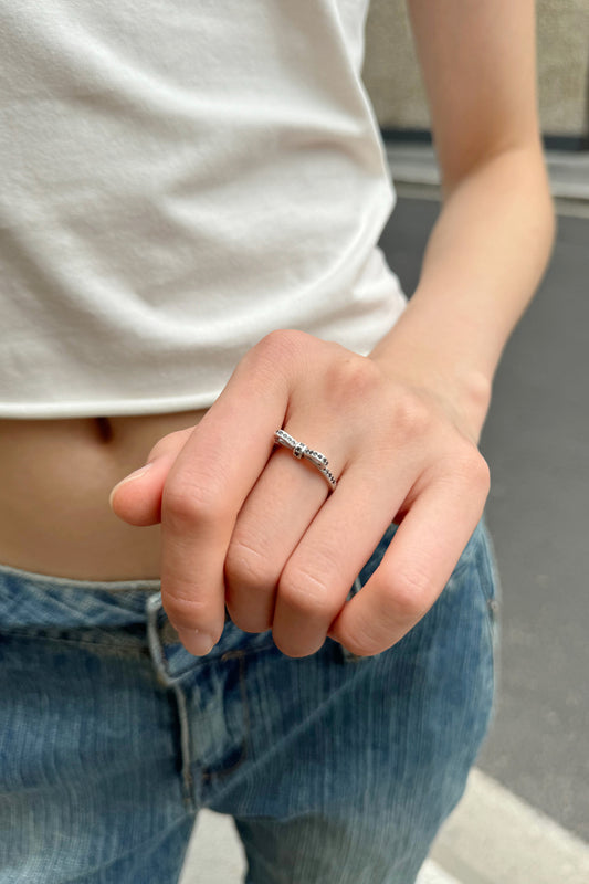 Silver Bow Ring