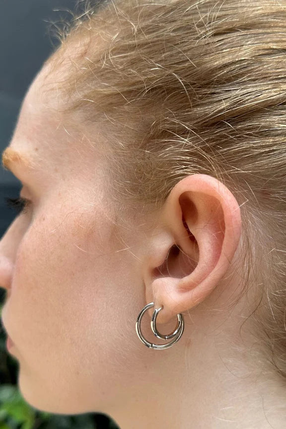 Hoops Earrings Set | Silver