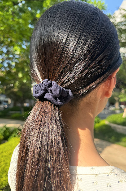 Navy Scrunchie