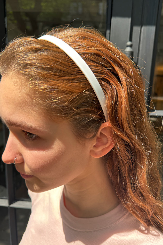 THIN HEADBAND | White