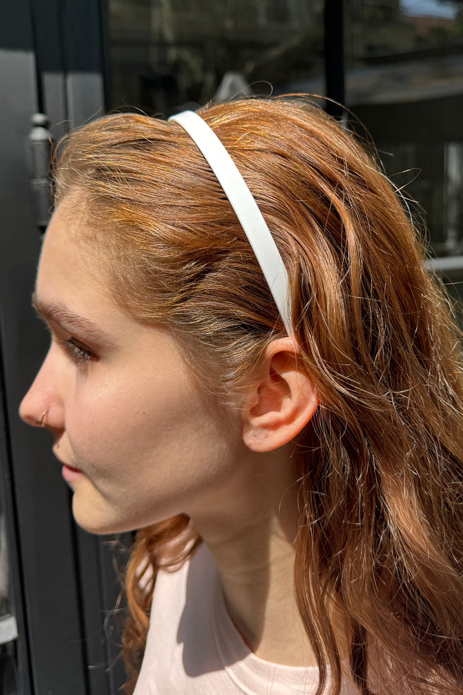 THIN HEADBAND | White