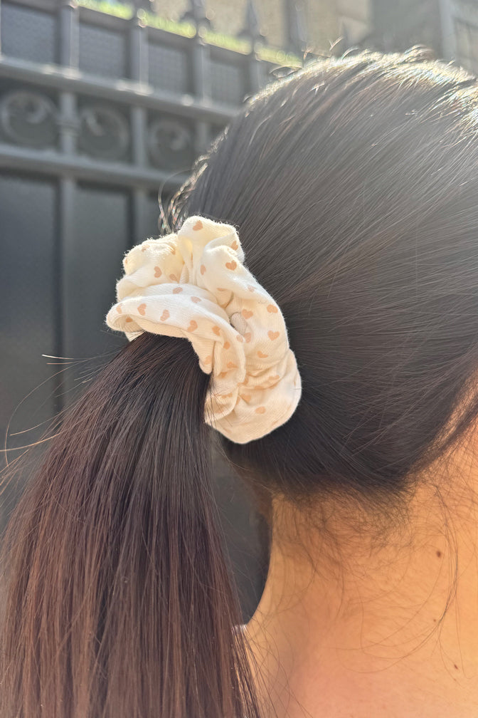 Pink Heart Scrunchie | Pink Heart Scrunchie