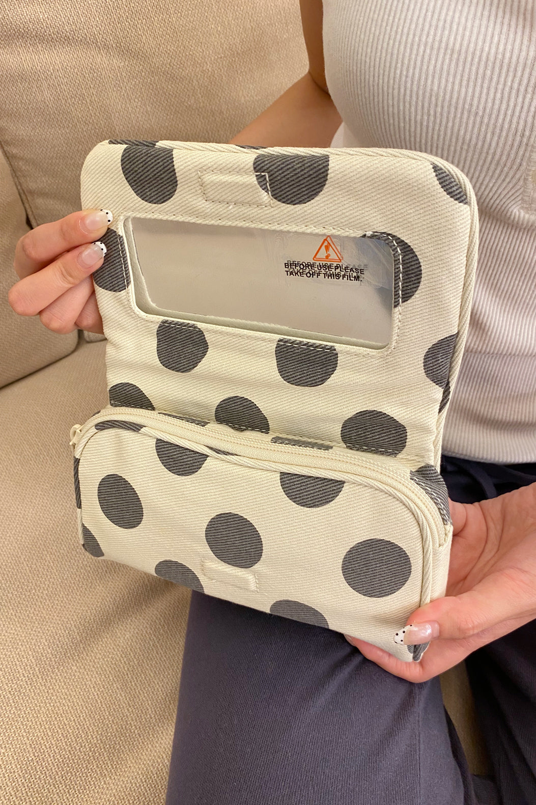 Polka Dot Makeup Bag | 