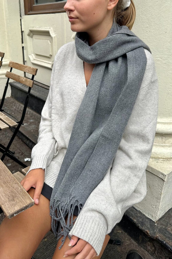 Tassel Scarf | Grey
