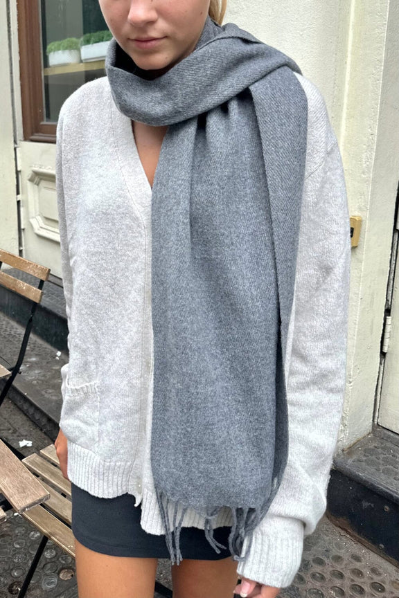 Tassel Scarf | Grey