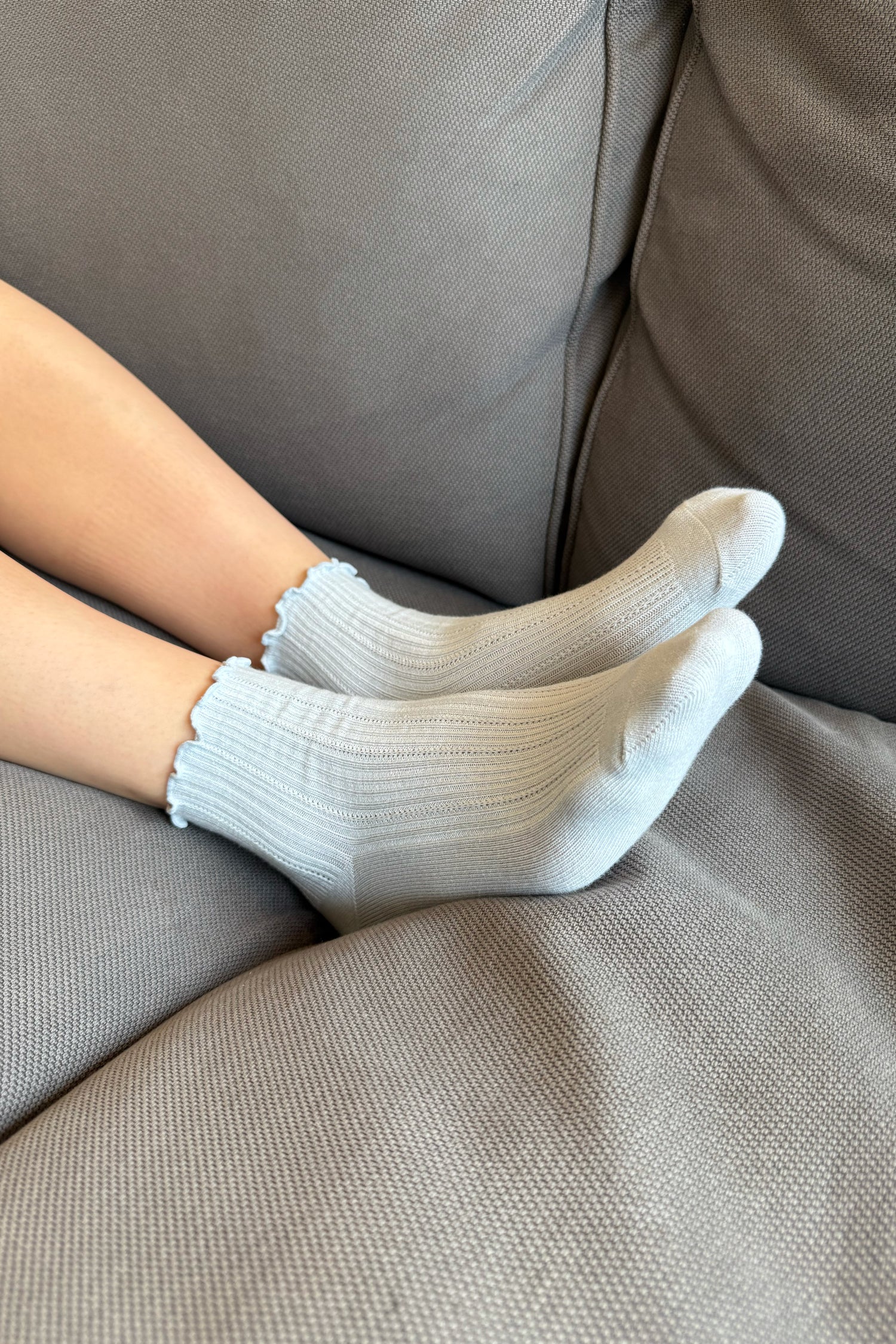 Ruffle Ribbed Socks | 