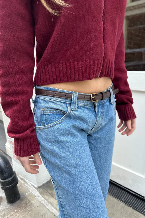 Faux Leather Buckle Belt | Faux Leather Buckle Belt
