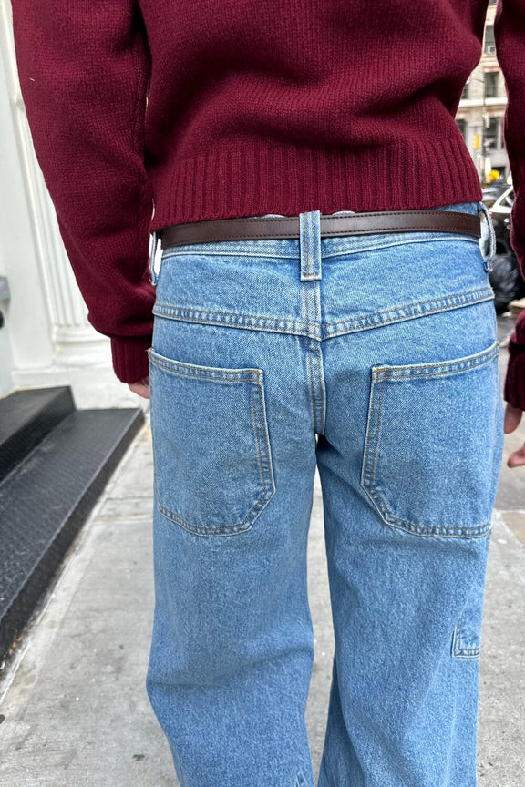 Faux Leather Buckle Belt | 