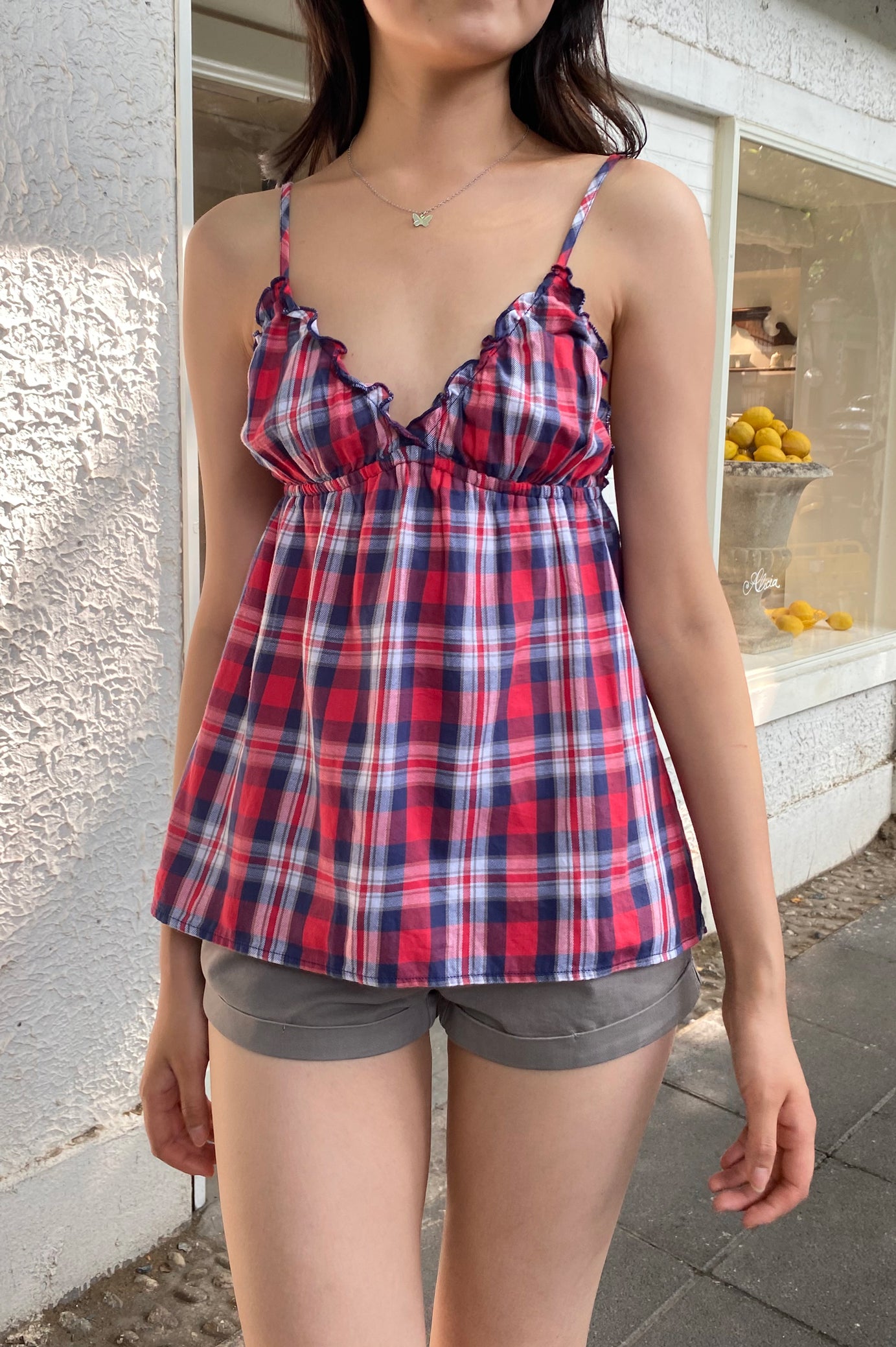 Amara Plaid Tank | 