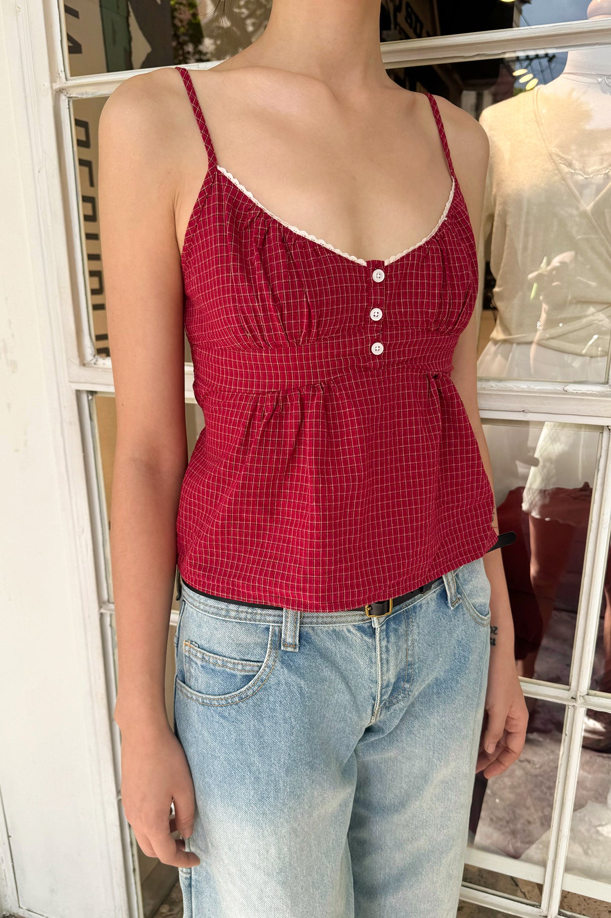 Red Plaid Lace