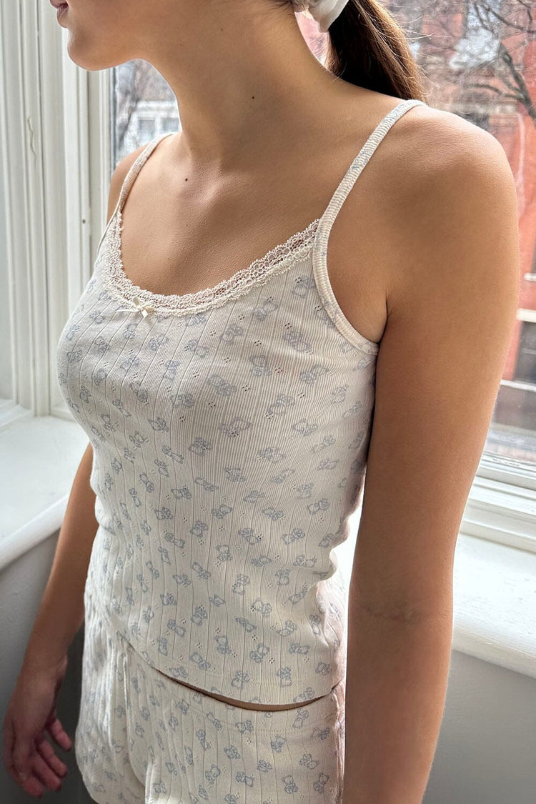 Skylar Eyelet Teddy Bear Tank | Skylar Eyelet Teddy Bear Tank