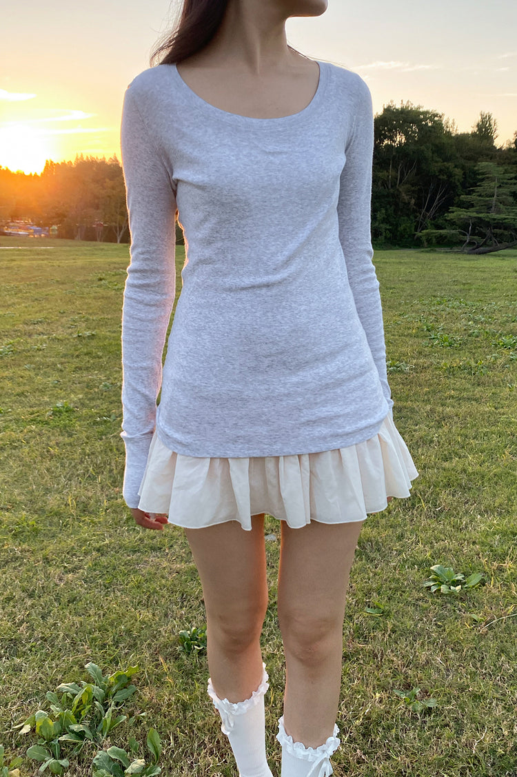 Sarah Top | Light Grey / XS/S