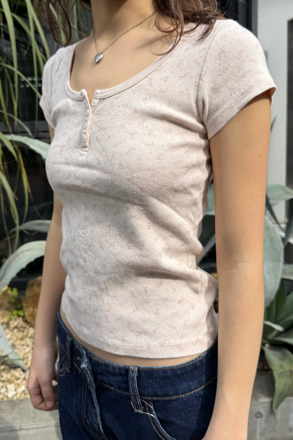 Light Pink Floral Eyelet