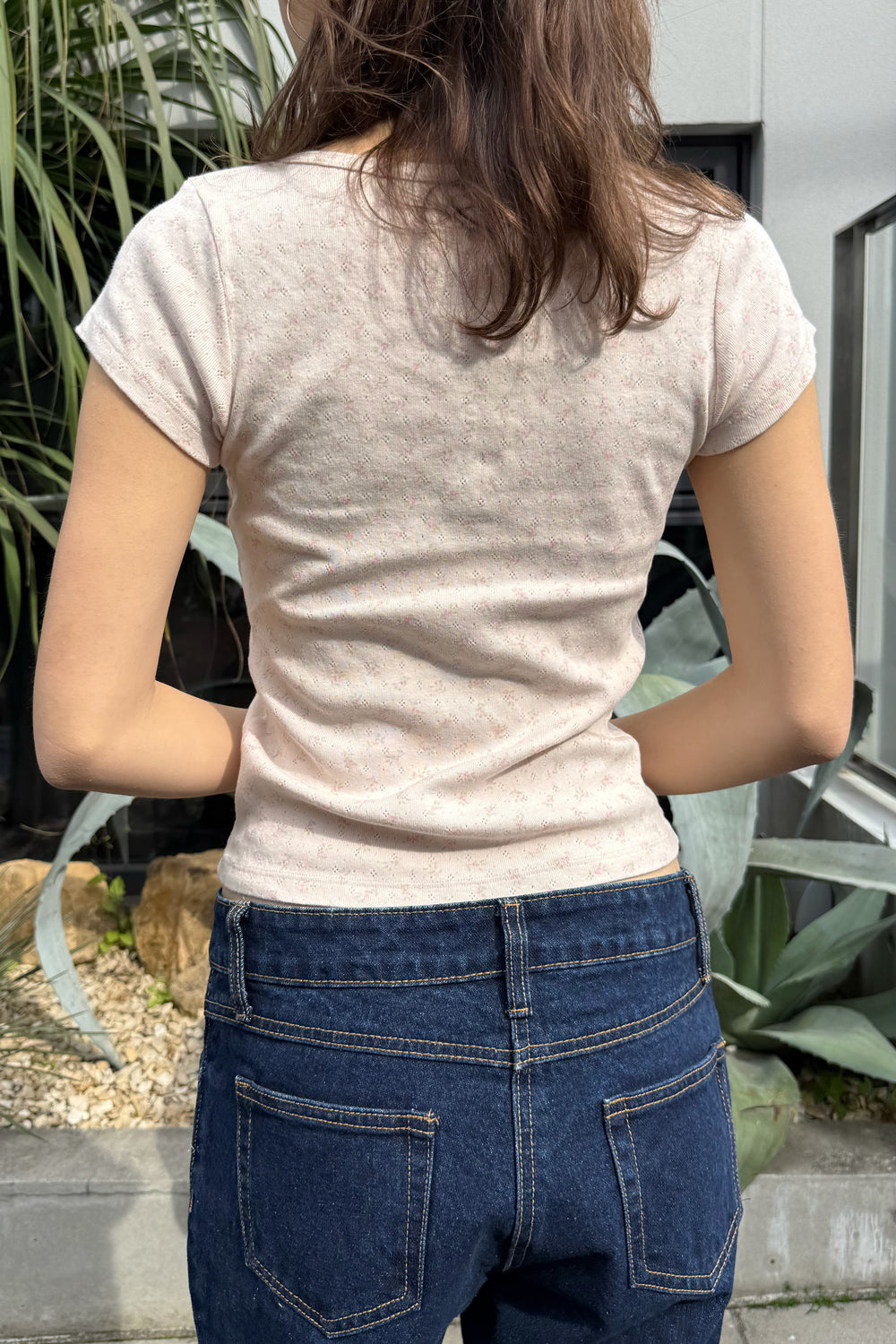 Light Pink Floral Eyelet