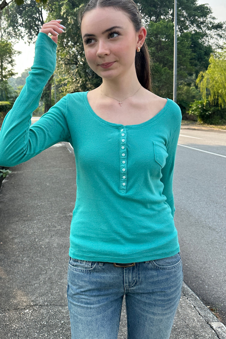 Zelly Top | Turquoise / XS/S