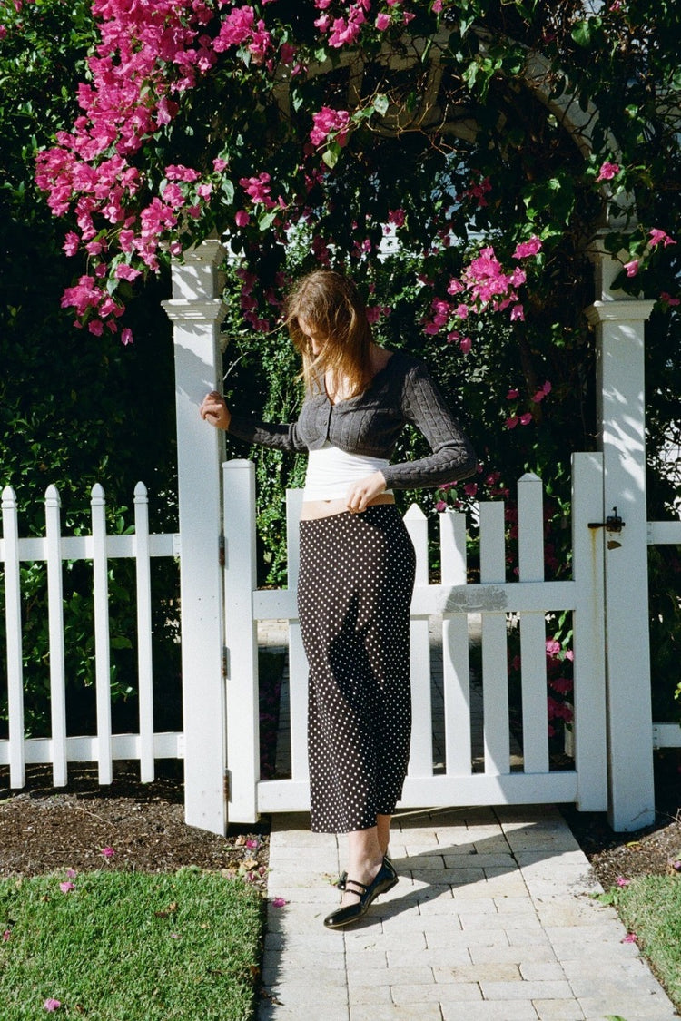 Sephira Polka Dots Midi Skirt | Sephira Polka Dots Midi Skirt