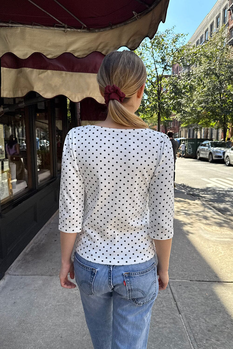 Jennie Polka Dots Top – Brandy Melville Online Japan