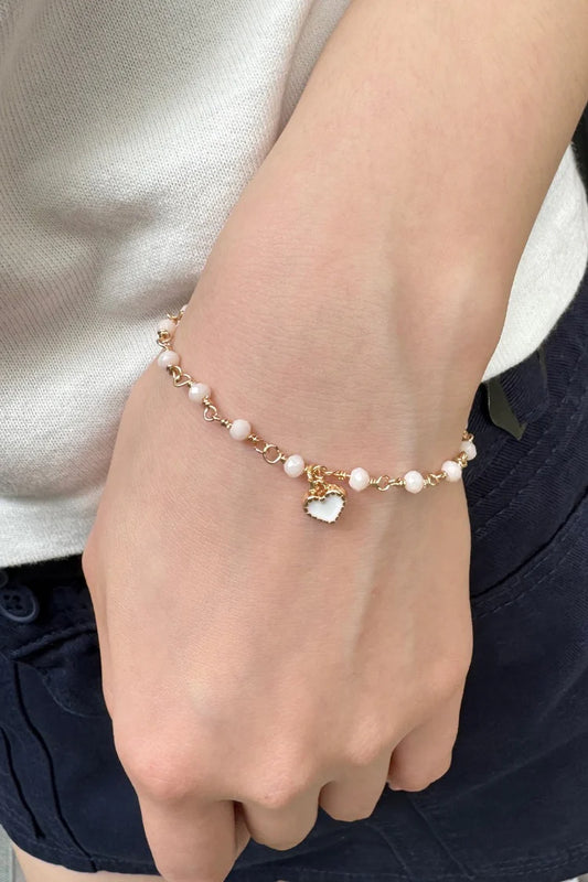 Brandy Melville ゴールド ダブルチェーン ビーズ ブレスレット BRACELETS – Brandy Melville Online Japan