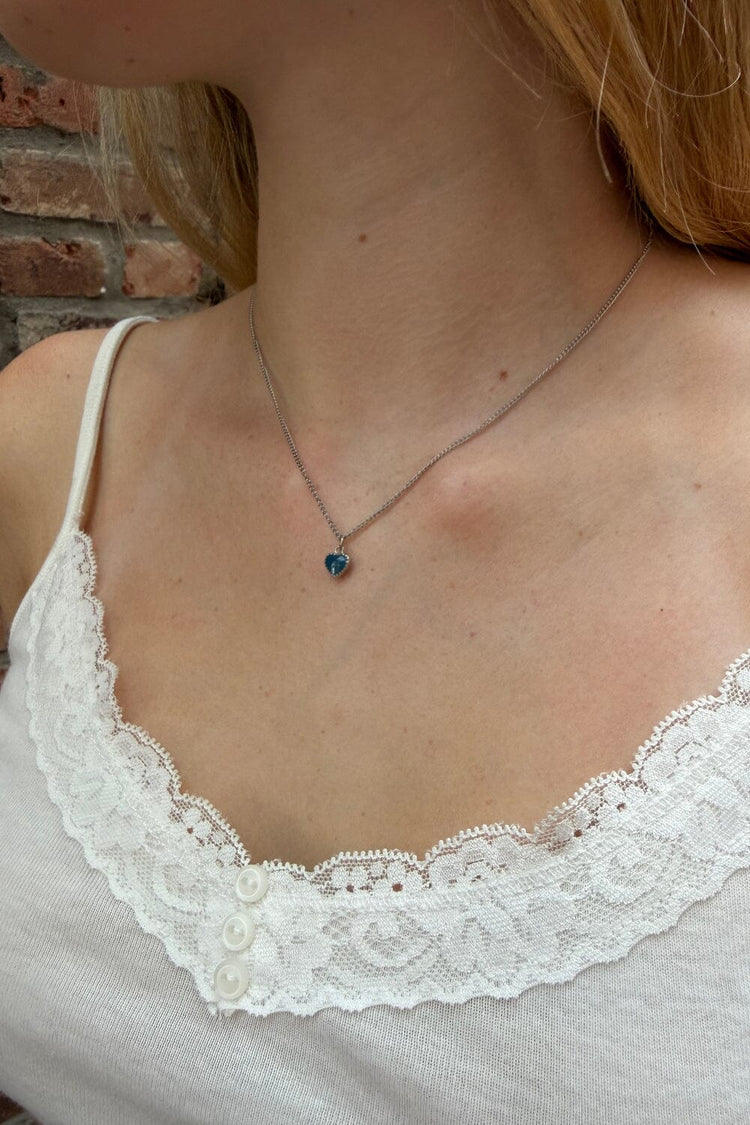 Heart Charm Necklace | Heart Charm Necklace