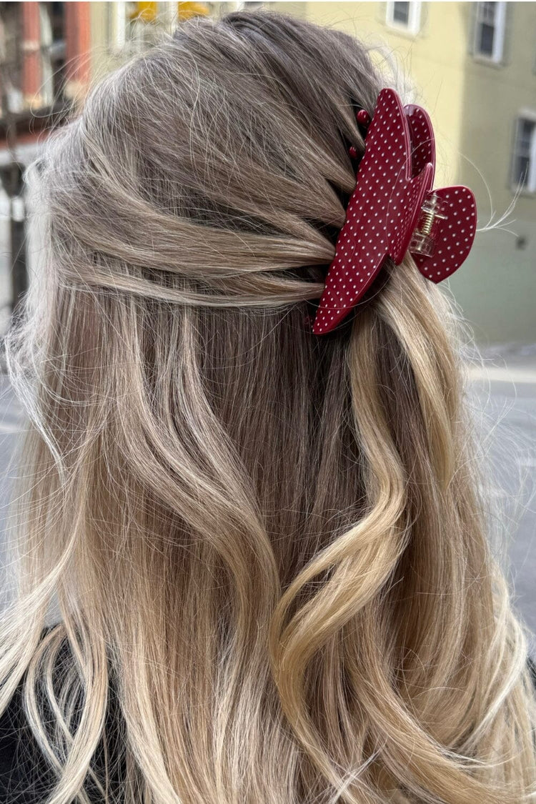 Polka Dot Hair Claw | 