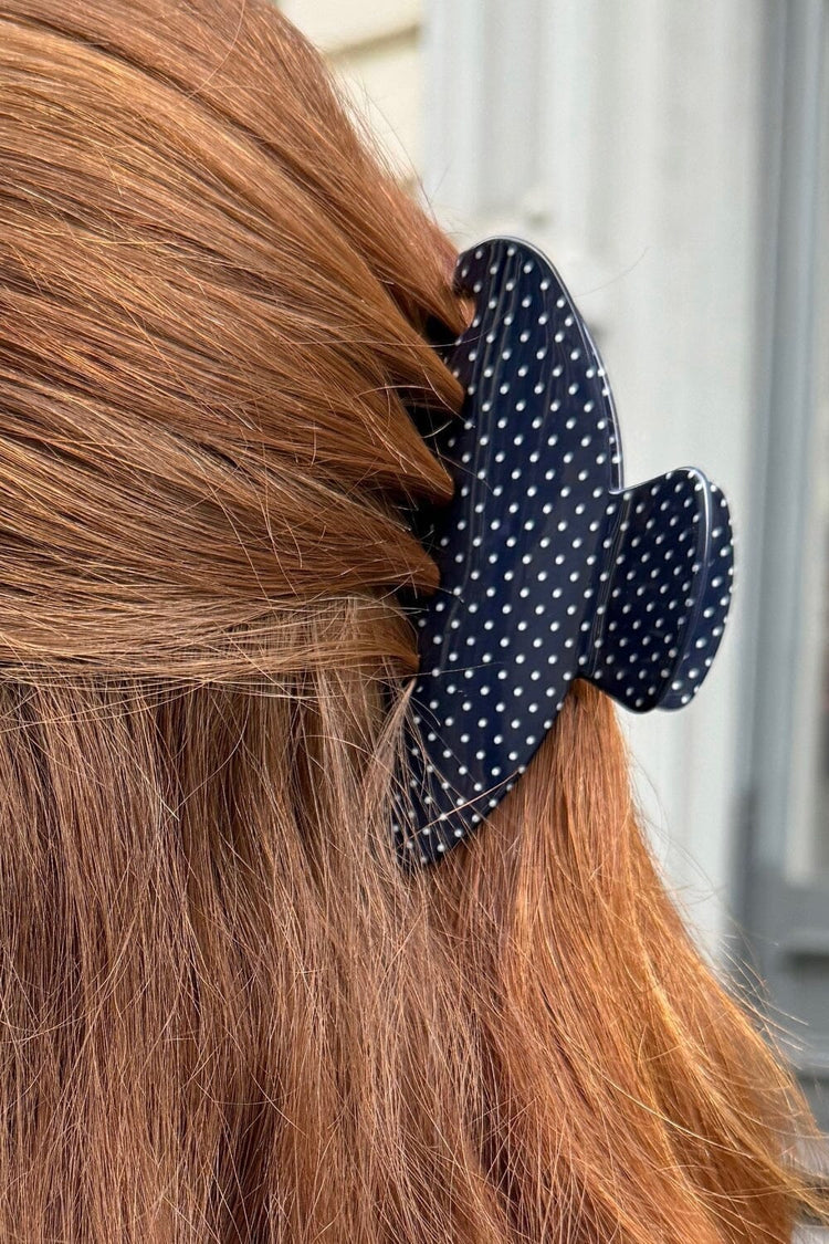 Polka Dot Hair Claw | 