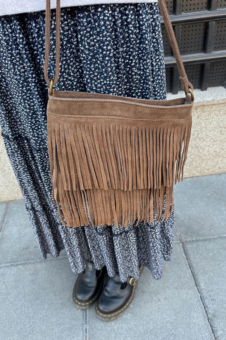 Fringe Suade Crossbody Bag | Fringe Suade Crossbody Bag