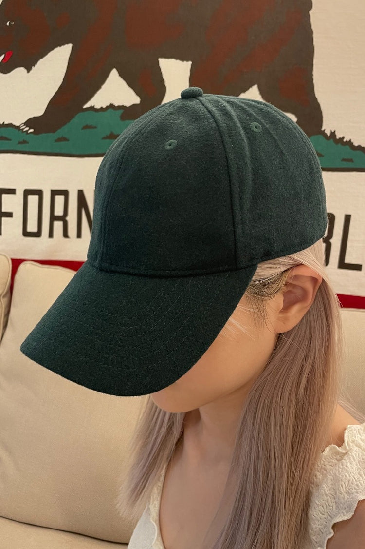 Katherine Felt Cap | Dark Green