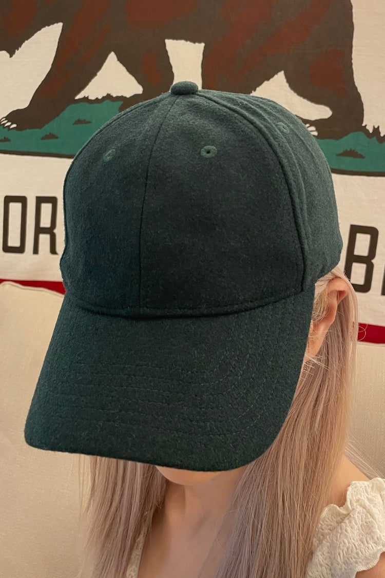 Katherine Felt Cap | Dark Green