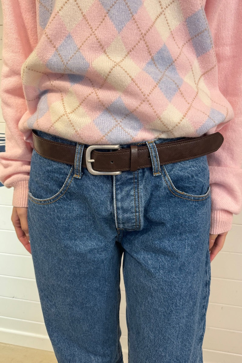Brown Faux Leather Belt – Brandy Melville Online Japan
