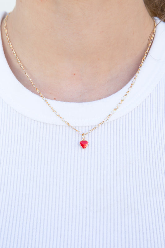 Copper Love You Always Heart Necklace | Brandy Melville Womens Jewelry -  The Wooden Nest